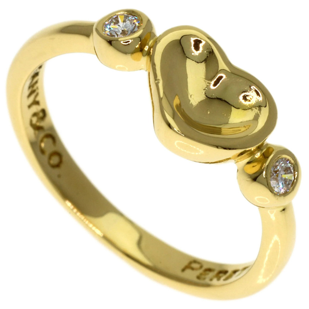 TIFFANY 18k Gold Diamond Heart Ring